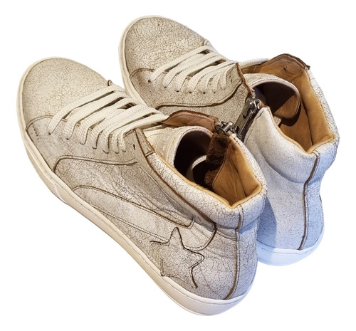 Zapatillas Botitas Cuero Vacuno Debendita Mod Nala Mujer