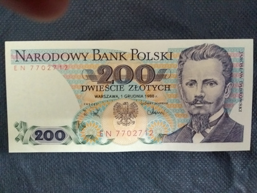 Cedula De 200 Zlotych Da Polônia 