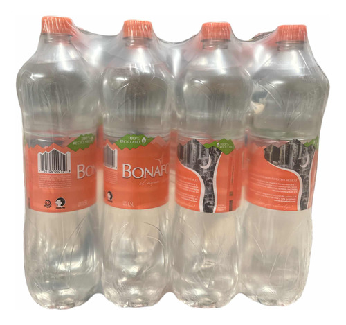 Bonafon Agua Embotellada 1.5lt  Pack 12 Piezas