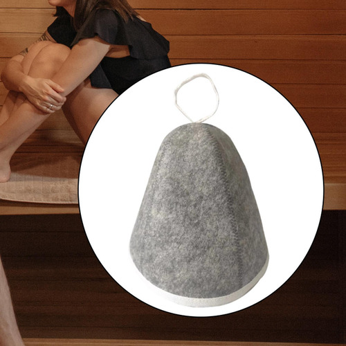 2 Gorro De Fieltro Portátil Con Buena Absorción De Gris Y