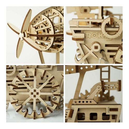 Juguete Educativo Armable Robotime Globo Aéreo Madera 3d