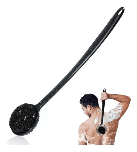 Cepillo De Ducha De Silicona For Fregar La Espalda