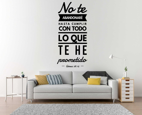 Vinil Decorativo Para Pared Frases Letras Cita Biblica