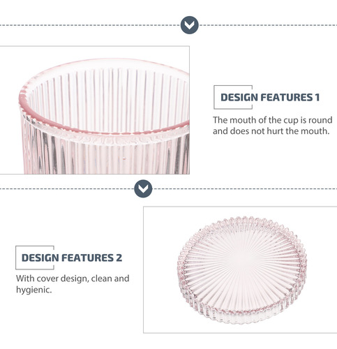 Taza Con Rayas De Vidrio, Tazas De Vidrio Con Diseño De Raya