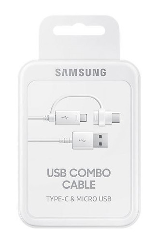 Cable Usb Tipo C Y Microusb 2 En 1 Original Samsung Macrotec