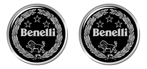 Logo Benelli Black En Resina Flexible 5 Cm Designpro