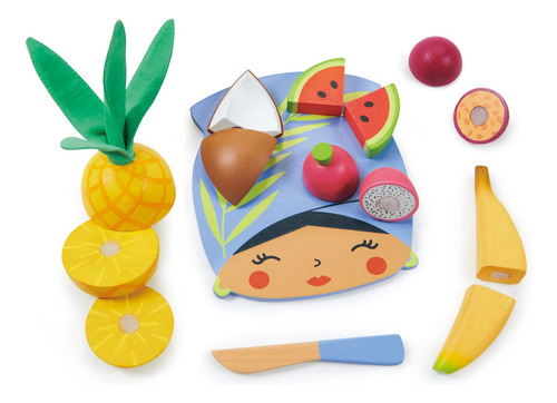 Tender Leaf Toys - Tabla De Cortar Frutas Tropicales - Juego