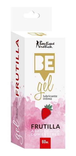 Gel Lubricante Vaginal Y Anal 60ml Sabor A Frutilla Fresa