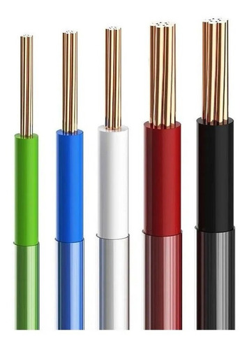 Cable #6 Thhn/thwn 100% Cobre Soporta 75amp 90ºc Forro Doble