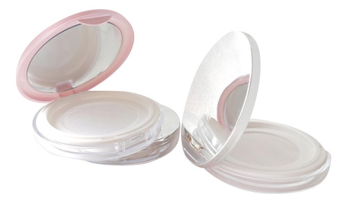 2 Contenedor De Polvo Compacto De 2 Uds Con De Malla De