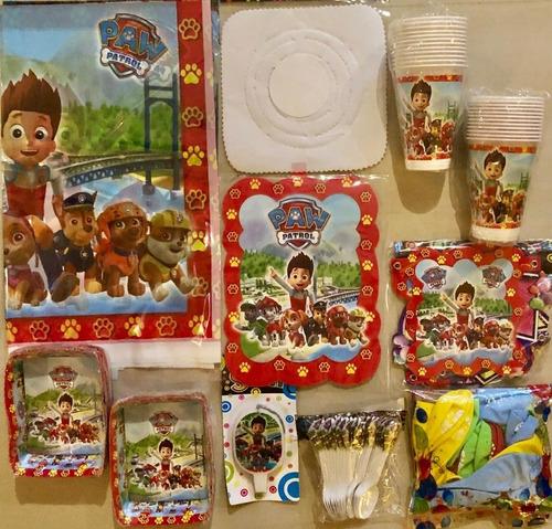 Kit Decoracion Fiesta Paw Patrol Patrulla Canina