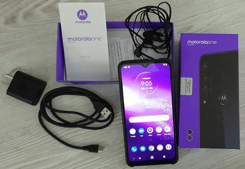 Motorola One Macro 64 Gb  Space Blue 4 Gb Ram