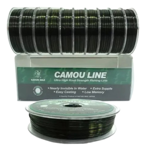 Linha Monofilamento Camou Line  0,90mm  500 Mts  (camuflada)