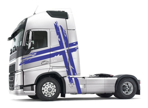 Faixa Adesiva Azul Para Volvo Fh Performance Edition Cor Padrão