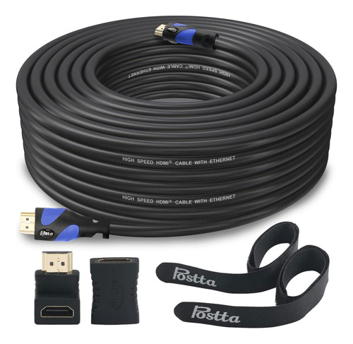 Cable Postta Hdmi Cable Hdmi 2.0v De 50 Pies Con Bridas De C