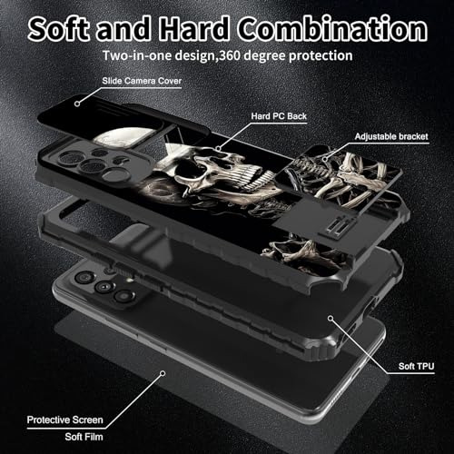 Funda Para Galaxy A53 5g Cool Skull Man Dual Layer Hibrido