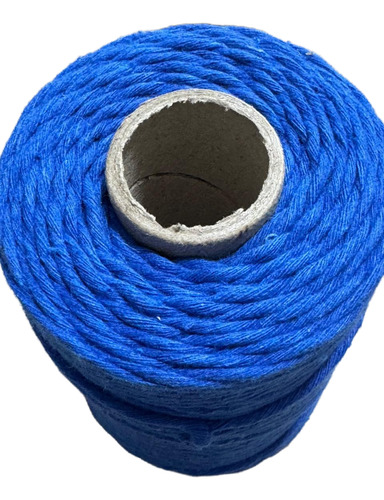 Cordon De Algodon 36 Hebras X 100 Mts Macrame Azul