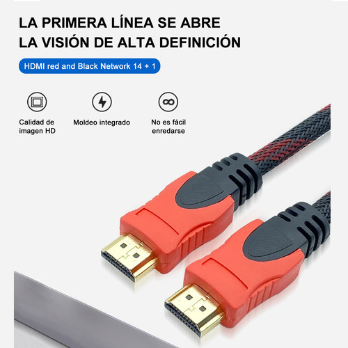 Fopnew Cable Hdmi 15m Full Hd 1080p Ps3 Ps4 Xbox 360 Laptop Tv Pc,núcleo De Cobre, Transmisión De Alta Velocidad