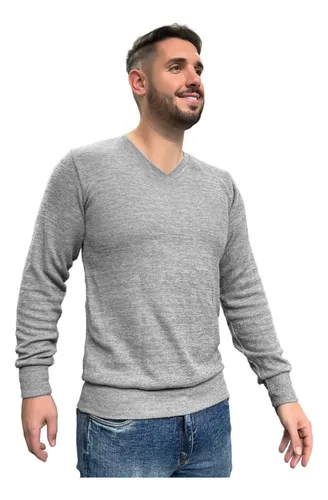 Sueter masculino social gola cheap v