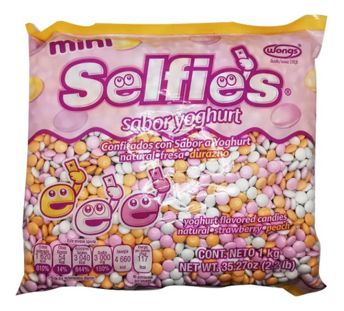 Selfies Yoghurt Bolsa 1kg Wongs