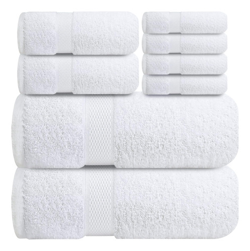 Infinitee Xclusives Premium White Juego De Toallas De Baño P