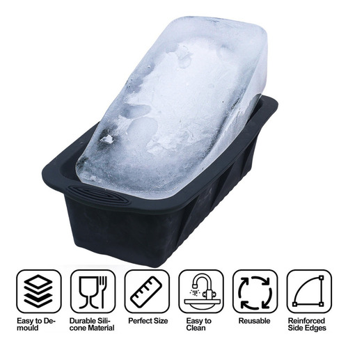 Molde De Hielo Grande Para Baño De Hielo, Molde Reutilizable