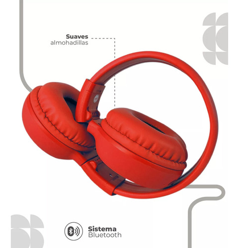 Audífonos Bluetooth Diadema Pantalla Micro Sd Plegable