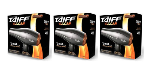 Imagem 1 de 1 de Taiff Vulcan Íon 2400w 110 Secador Capilar 110v (kit C/03)