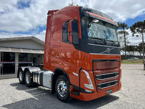 Caminhão Volvo Fh 540 Pac Ec 6x4 2023 Laranja Susp. Mola