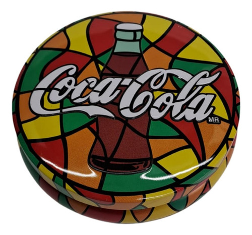 Alhajero Caja Costutrero Vitral Coca Cola Años 90*s 