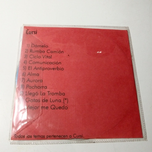Cursi Demo Cd R Oficial Original Inimaginable, Sordromo (Usado)