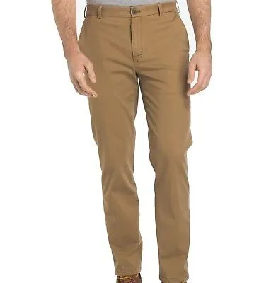 Izod De Hombre Beige Oscuro Pantalones Caqui 30 | Envío