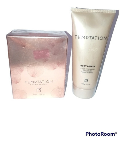 Perfume Temptation Dama + Loción Corpo - mL a $1000