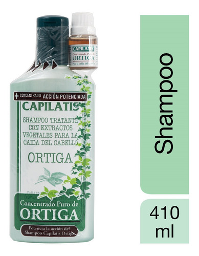 Imagen 1 de 1 de Shampoo Capilatis + Concentrado Puro Con Ortiga X 410 Ml