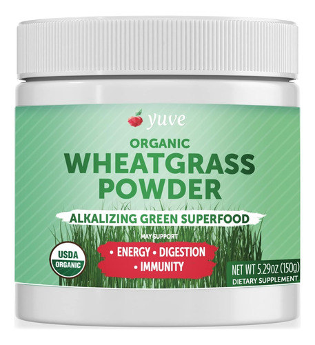 Yuve Wheatgrass Powder Superalimento Verde 150gramos