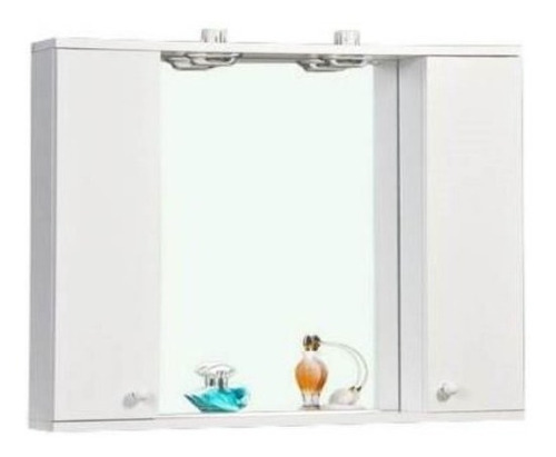Imagen 3 de 4 de Botiquin Amube 8840 3 Cuerpos C/luz Blanco Melamina 70x60 Cm