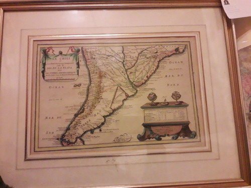 Mapa Antiguo Le Chili.., Nicolas De Fer, A. Paris. 1705