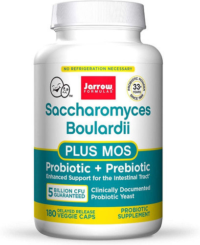 Jarrow Formulas Saccharomyces Boulardii Mos 5 Billones X 180