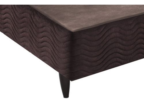 Base Box Casal Sommier Camurça Viúva 128x188x30 Ortobom Wt