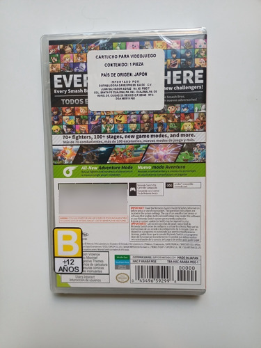 Super Smash Bros. Ultimate Standard Edition Nintendo Switch (Usado)