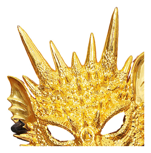 Máscara De Cabeza De Dragón, Accesorio Fotográfico Oro