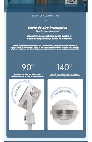 Ventilador De Piso O Mesa 2 En 1 Con Control Remoto, Tempori