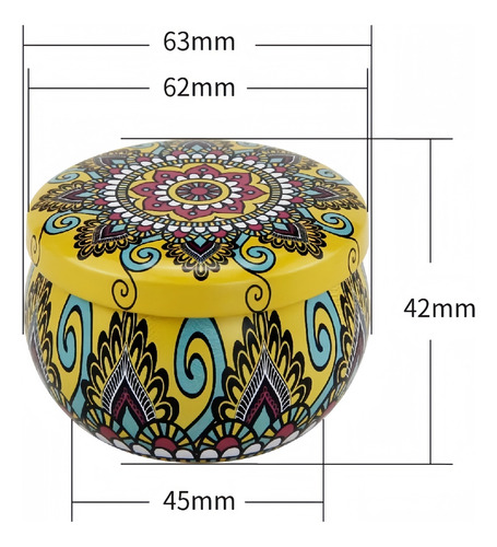 Frascos De Metal Reutilizables Para Velas, 16 Unidades