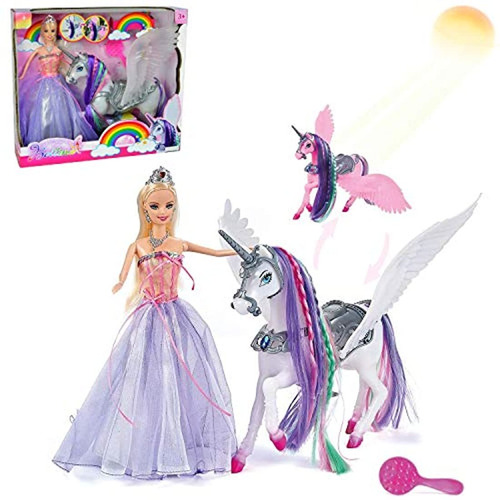 Muñecas Muñeca Princesa De Unicornio Y Cuento De Hadas