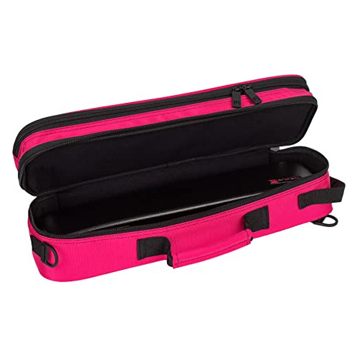 Funda De Lujo Estuche De Flauta, Color Rosa Caliente (m...