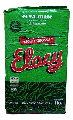 Kit 3 Erva Mate Elacy Moída Grossa Chimarrão Vácuo 1 Kg