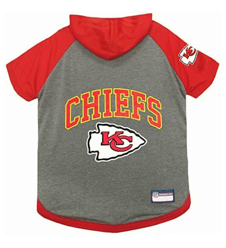 Pets First Kansas City Chiefs Hoodie T-shirt, Medium