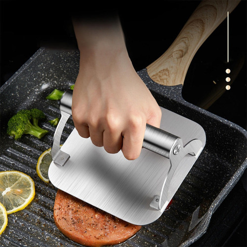 O Smash Burger Press Para Plancha De Acero Inoxidable Grill
