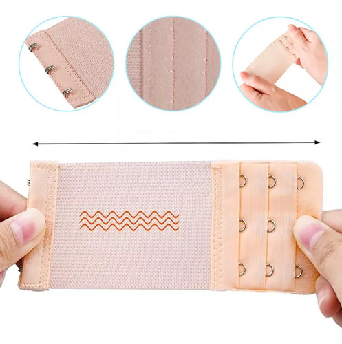 Pack De 3 Extensiones Bra Brasier Mujer Extensores 3 Ganchos De Stella Nera