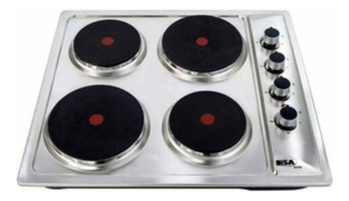 Encimera Eléctrica Acero Inoxidable 4 Platos
